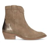 Manfield suède cowboylaarzen beige