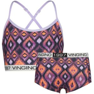 Vingino bh top + short Aztex paars/multicolor