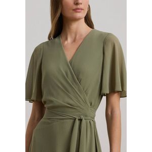 Lauren Ralph Lauren midi jurk kaki