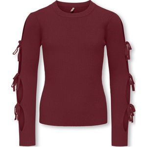 KIDS ONLY GIRL - Ribgebreide Trui - Met Strikje - Viscose
