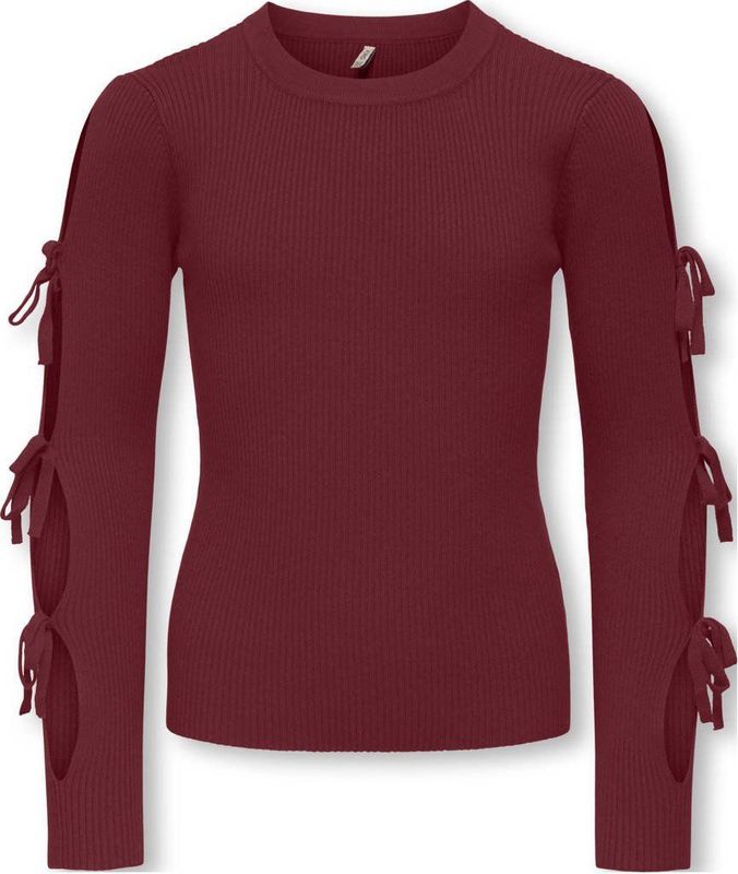 KIDS ONLY GIRL - Ribgebreide Trui - Met Strikje - Viscose