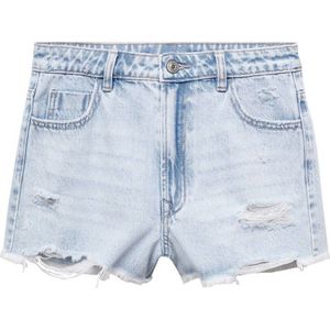 Mango Kids denim short light blue denim