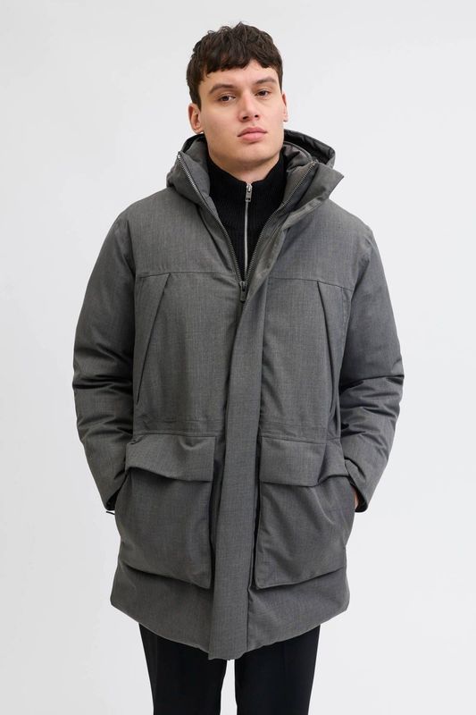 JACK & JONES PREMIUM parka grijs