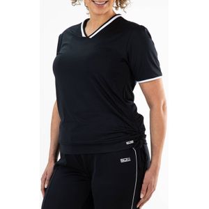 Sjeng Sports Plus Size tennisshirt Iluna donkerblauw
