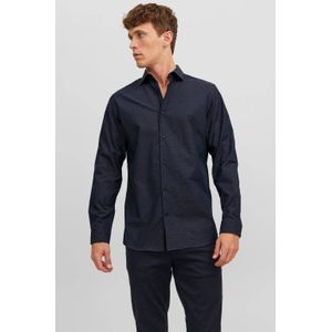 JACK & JONES PREMIUM slim fit overhemd JPRBLABLACKPOOL met all over print marine