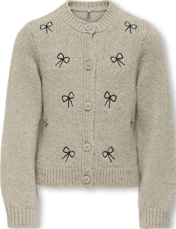 ONLY GIRLS - Vest - Gebreid - O-hals - Lange Mouwen - Regular Fit