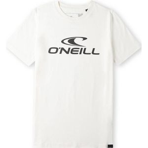 O'Neill T-shirt Wave met logo wit/zwart