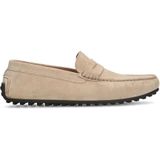 Manfield Suède Mocassins Beige