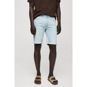 Mango Man slim fit short blauw