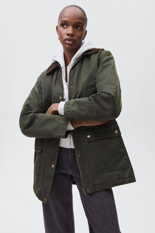 MANGO TEEN - Parka - Donkergroen - Winterjas