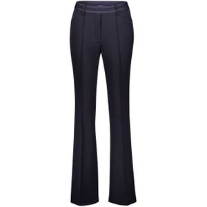 gardeur flared regular waist broek donkerblauw