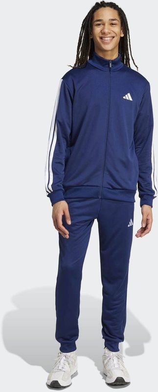 adidas - Sportswear Basic 3 Stripes - Trainingspak - Zwart - French Terry