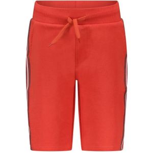 TYGO & vito regular fit sweatshort Bing met zijstreep felrood