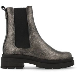 Red Rag leren chelsea boots antraciet