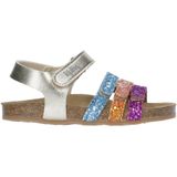 Kipling Nostalgia sandalen zilver/roze/oranje/blauw