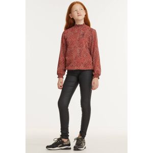 KIDS ONLY coated skinny broek KONROYAL zwart