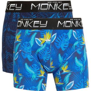 Me & My Monkey boxershort - set van 2 kobalt