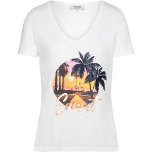 Morgan T-shirt met printopdruk wit