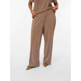 Vero Moda - Vmchoxanne M/W Pant JRS BTQ CUR - Beige - Wijde Broeken