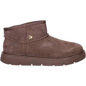 Skechers Hands Free Slip-In Keepsake Cozy gevoerde suède enkelboots bruin