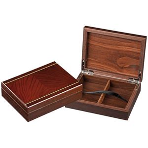 Philos houten opberg box voor speelkaarten magneet Houten opbergbox voor