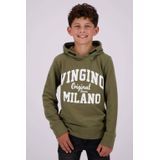 Vingino hoodie met logo army groen