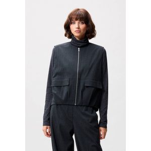 Bodywarmer - Dark Grey Melange - Pinstripe