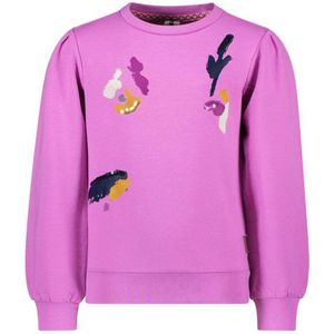 B.Nosy sweater met printopdruk krokuspaars