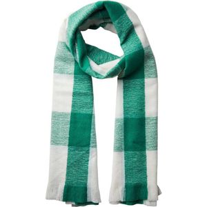 PIECES geruite sjaal PCJULA groen/wit