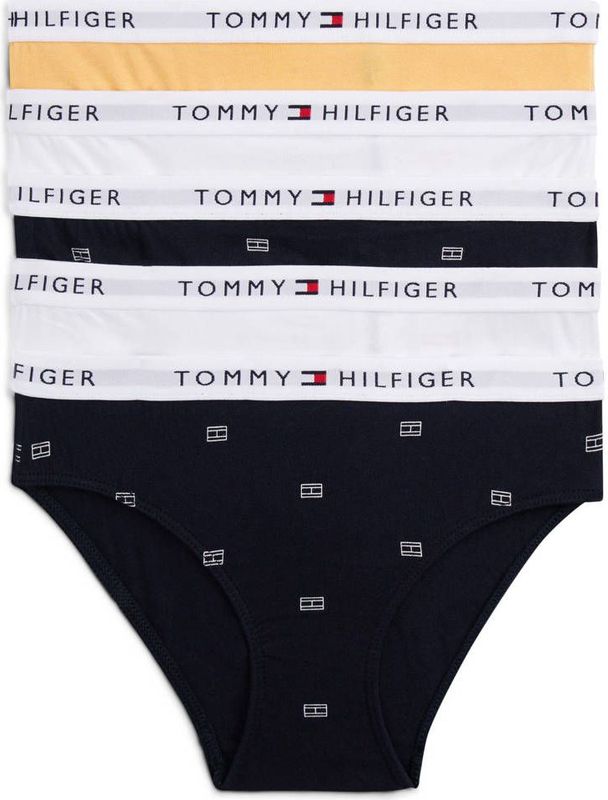 Tommy Hilfiger slip - set van 5 zwart/wit/geel