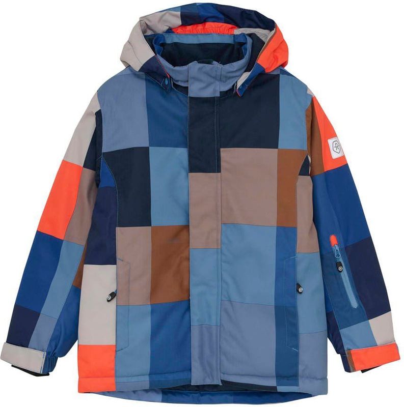 Color Kids - AOP Ski-jas - Blauw - Waterdicht