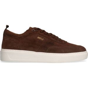 Manfield suède sneakers bruin