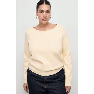 Mango gebreide trui geel