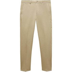 Mango Man slim fit pantalon beige - kaki