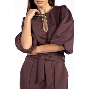 Aaiko - Jumpsuit GINA FANCY VIS 43 - Bordeaux
