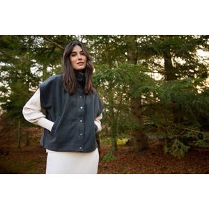 Gilet met opstaande kraag, model 'VAGNA'