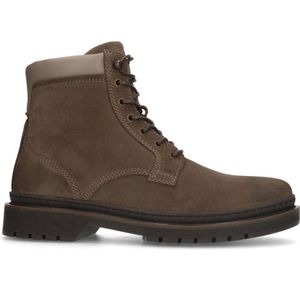 Manfield suède veterboots taupe