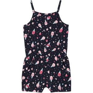 NAME IT MINI jumpsuit NMFVIGGA met all over print donkerblauw/roze