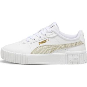 Puma Carina 2.0 Zebra sneakers wit/zand/goudkleurig