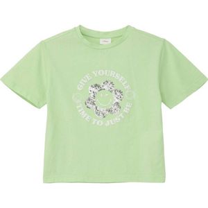 s.Oliver T-shirt met printopdruk groen