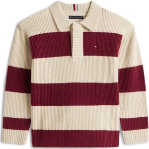Tommy Hilfiger gestreepte sweater rood