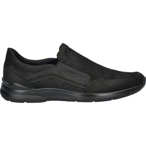 Ecco Irving nubuck instappers zwart