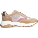 Manfield suède sneakers beige