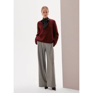 s.Oliver BLACK LABEL - Pantalon - Grijs - Straight Fit - High Waist