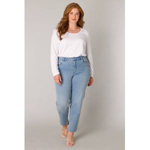 Base Level Curvy - Slim Fit Jeans - Lichtblauw - High Waist