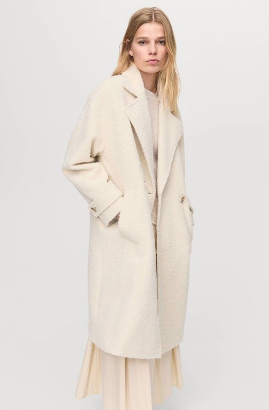 MANGO Tussenmantel 'Finsti'  crème