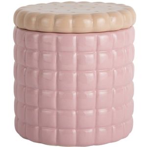 Present Time voorraadpot Biscuit Box zachtroze