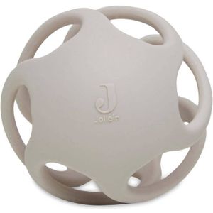 Jollein siliconen bijtring bal 9,5 cm Nougat