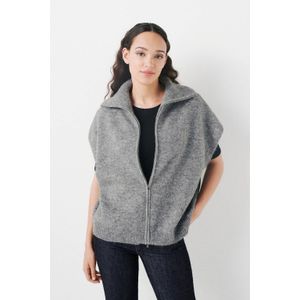 Caroll gebreid vest lichtgrijs