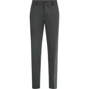 WE Fashion gemêleerde slim fit pantalon grijs